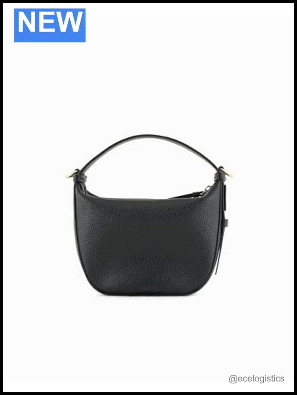 Armani Exchange Susie Soft Hobo Small Bag with Cotton Blend Fabric